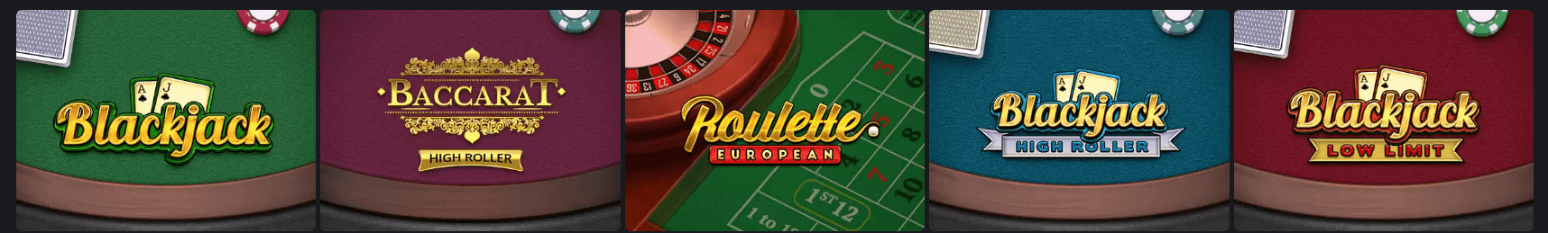 One Casino Tischspiele